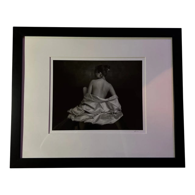 Russell Levin, Black and White Photograph, Portrait of Jessica, 2003, Matted & Framed For Sale
