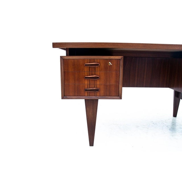 Vintage Danish Teak Desk, 1960s For Sale - Image 9 of 16