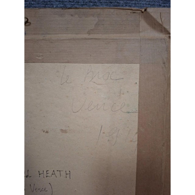 Arthur Harold Heath, Le Broc À Vence, 1914, Watercolor, Framed For Sale - Image 4 of 10
