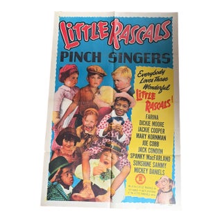 The Little Rascals “Pinch Singers” Original Movie Poster From 1951 For Sale