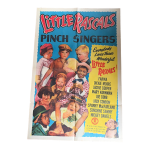The Little Rascals “Pinch Singers” Original Movie Poster From 1951
