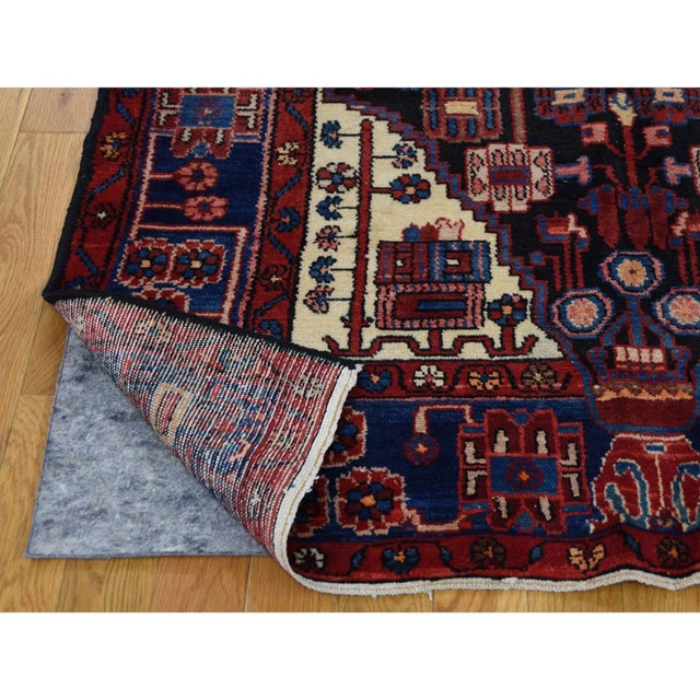 1970s 1970s Persian Nahavand Hand Knotted Wide Runner Rug For Sale - Image 5 of 6