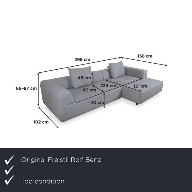 with this freistil corner sofa from Rolf Benz, you bring the modern, streamlined design of the German manufacturer's young...