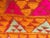Antique Phulkari Wedding Shawl, Orange Silk Embroidery on Cotton For Sale - Image 10 of 13