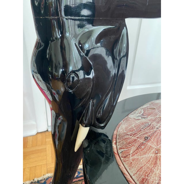 Wood 1960s Vintage Gampel Stoll Elephant Armchair For Sale - Image 7 of 13