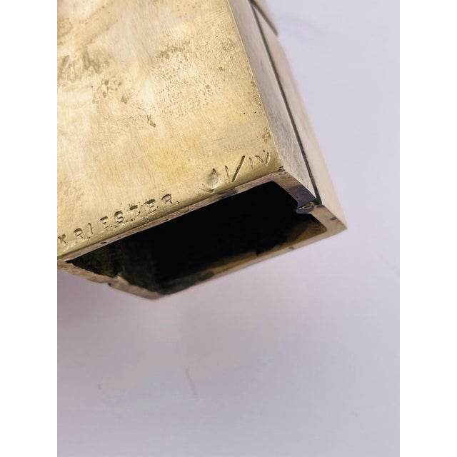 Gold Abstract Sculpture by Rainer Kriester For Sale - Image 8 of 11