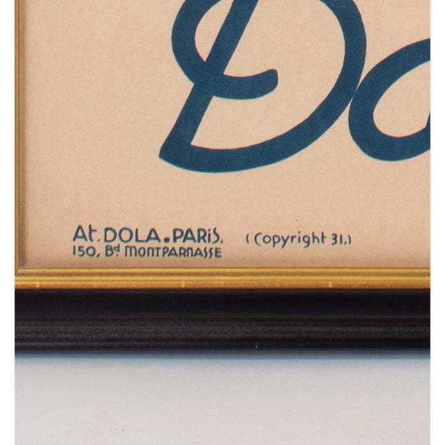 Wood Large French Art Deco Movie Poster of Stella Dargis Poster by Dola For Sale - Image 7 of 12