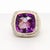 Vintage David Yurman 18k Yellow Gold, Amethyst, & Diamond Albion Cocktail Ring For Sale - Image 10 of 14