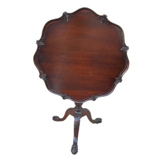 Antique American Georgian Style Tripod Tilt Top Table by Co. Of Master Craftsmen For Sale