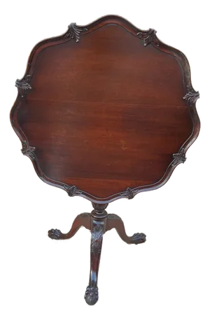 Antique American Georgian Style Tripod Tilt Top Table by Co. Of Master Craftsmen