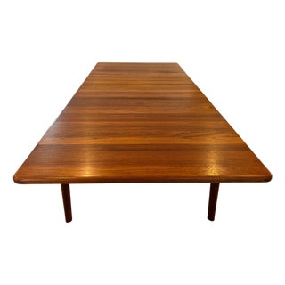 1960s Glostrup Møbelfabrik Solid Teak Dining Table by Grete Jalk For Sale