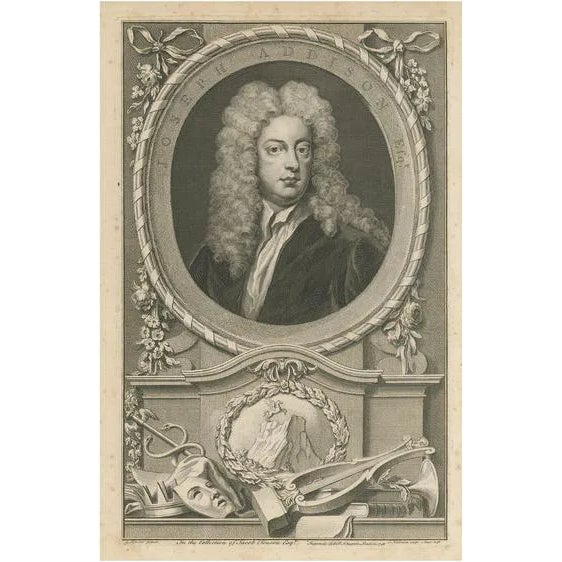 Portrait of Joseph Addison, Paper For Sale