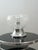 Beautiful table lamp by VeArt. Italy, 1970s. Impressive Murano glass globe, clear and striated with fine white lines....