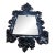 Mid Centurt ItItalian Baroque Murano Porcelain Mirror by Pietro Bogardi Measuring 52 by 28 by 4 Inches 35 Lbs.e For Sale
