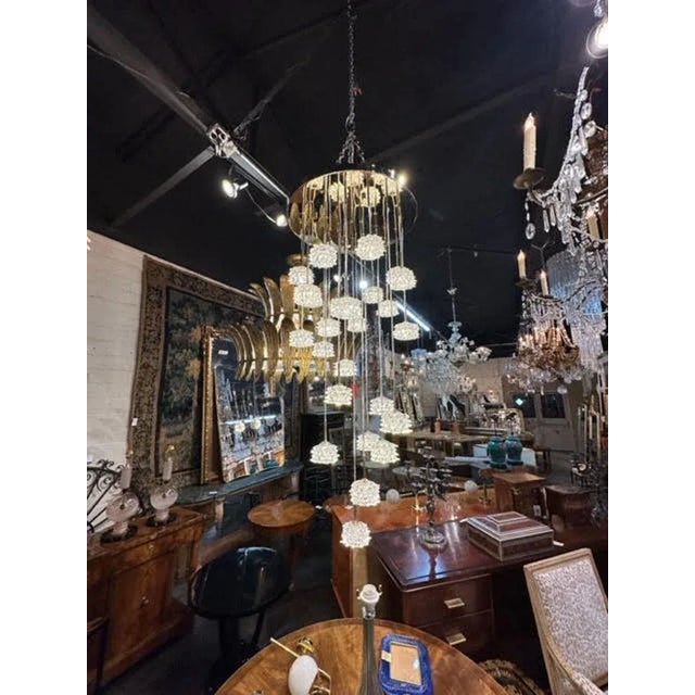 Modern Modern Murano Glass Rostri Cup Suspension Chandelier For Sale - Image 3 of 6