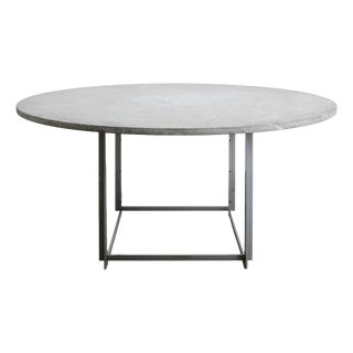 Mid-Century Modern Danish PK54 Dining Table with Cipollini Marble Top by Poul Kjaerholm for E. Kold Christensen, 1960s For Sale