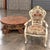 1980s Vintage French Style Floral Upholstered Wood & Chenille Dining Chairs - Set of 8 For Sale In Los Angeles - Image 6 of 12
