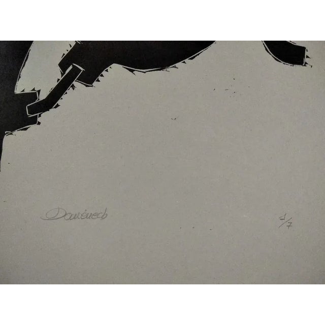 This artwork includes a certificate of authenticity and is hand-signed by the artist. Ink on cardboard. This piece has an...