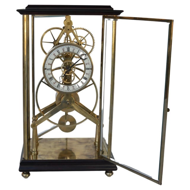Late 19th Century French Late 19th Century Skeleton Clock For Sale - Image 5 of 12