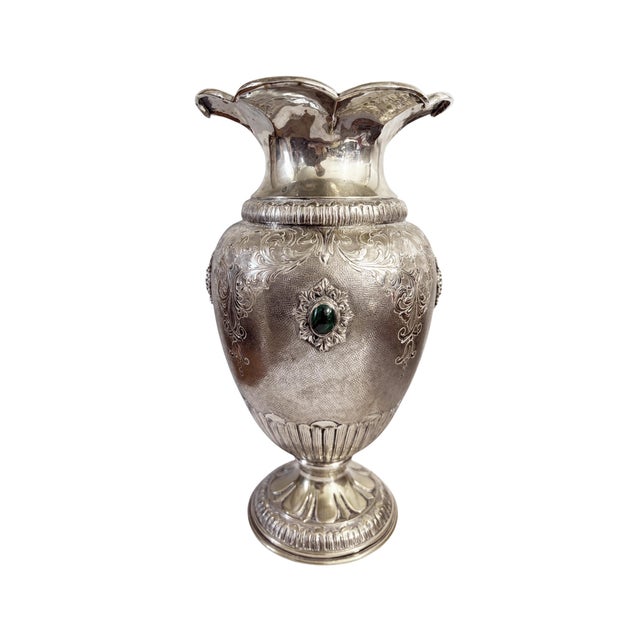 Traditional Italian Renaissance Revival or Baroque-Inspired Baluster / Amphora Shape 800/Silver For Sale - Image 3 of 9