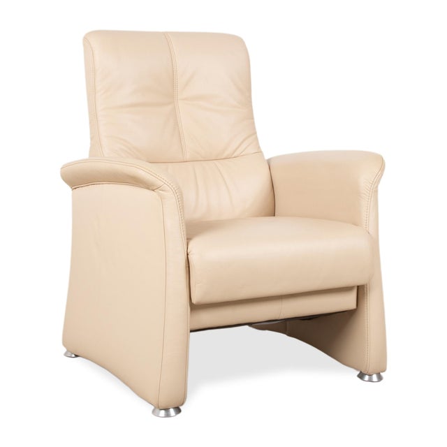 Model 6001 Leather Armchair in Cream from Himolla For Sale - Image 16 of 16