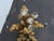 Hollywood Regency Floral and Gold Painted Finish Glass Top Coffee Table 6646 For Sale - Image 12 of 15