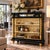 Black Ebonized Neoclassic Carved Walnut & Lacquered Bookcase, 1900s For Sale - Image 8 of 10