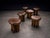 Set of Six Sculptural “Denúncia” Stools in Solid Reclaimed Wood, Brazil, 1970s For Sale - Image 12 of 14