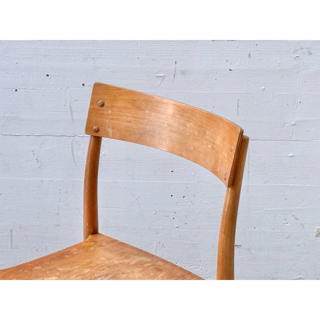 Portex Stacking Chair by Peter Hvidt & Orla Mølgaard-Nielsen for Fritz Hansen, Denmark, 1945 For Sale - Image 15 of 16