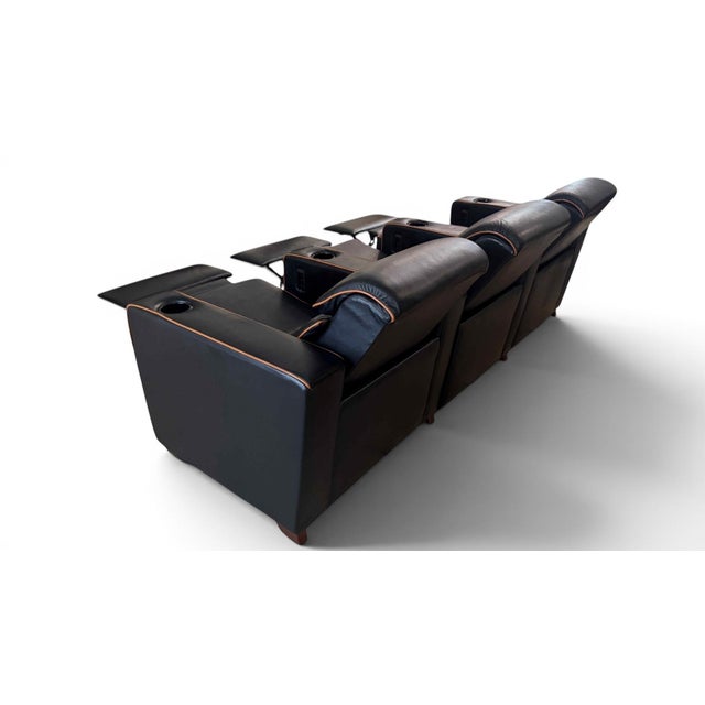 LeatherCraft 2 or 3 Seat Reclining Sofa / Loveseat / Theater Seating For Sale - Image 12 of 17