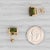 2010s 8.20ctw Green Tourmaline Stud Earrings 14k Yellow Gold Cushion Solitaire Studs For Sale - Image 5 of 5