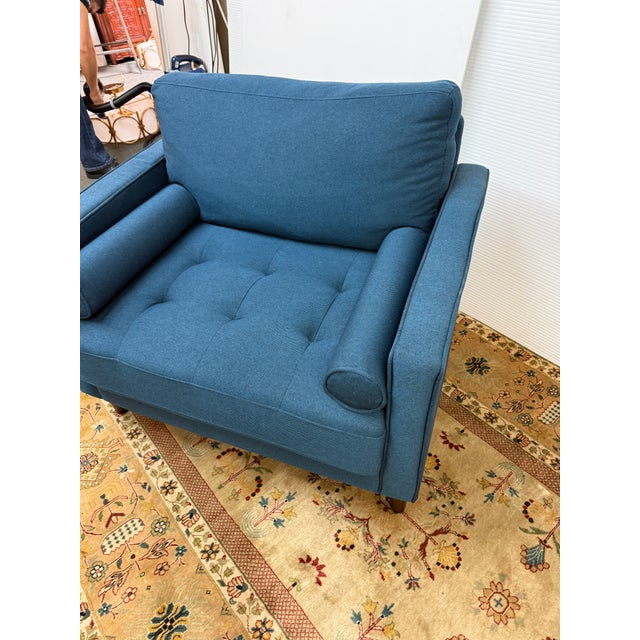 Teal Lifestyle Solution Lilith Lounge Chair, Teal For Sale - Image 8 of 12