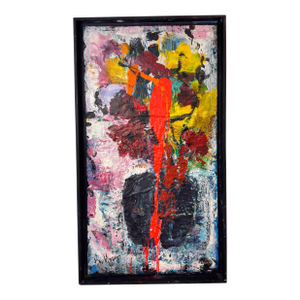 Floral Abstract 2 by Beverly Myers Modern Painter, School of Wolf Kahn