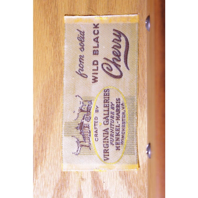 Henkel Harris Chippendale Style Cherry China Cabinet For Sale - Image 12 of 12