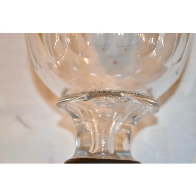 English English Cut Crystal Newel Post on a Cast Bronze Base, Circa 1900 For Sale - Image 3 of 7