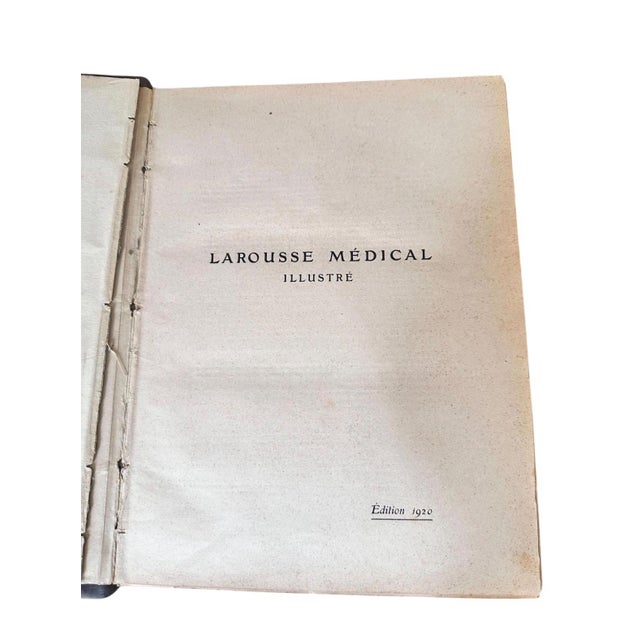 Antique 1920 Larousse Médical Illustré A fascinating glimpse into early 20th-century French medical knowledge, this 1920...