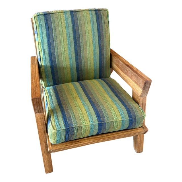 1950s A. Brandt Ranch Oak Mid-Century Oak Lounge Chair For Sale
