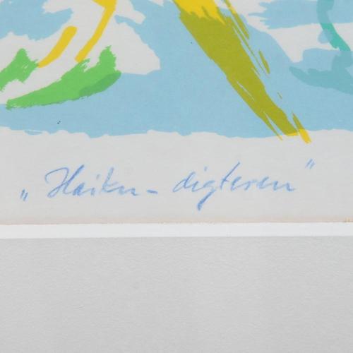 Jørgen Nash, The Heiku Poet, Lithograph For Sale - Image 3 of 6