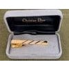 Vintage Christian Dior Gold Plate Tie Clip Circa 1970 In Original Velvet Case For Sale - Image 16 of 18