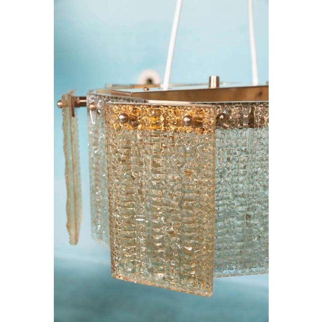 Vintage Glass Hanging Lamp by Carl Fagerlund for Orrefors, 1960s For Sale - Image 11 of 18