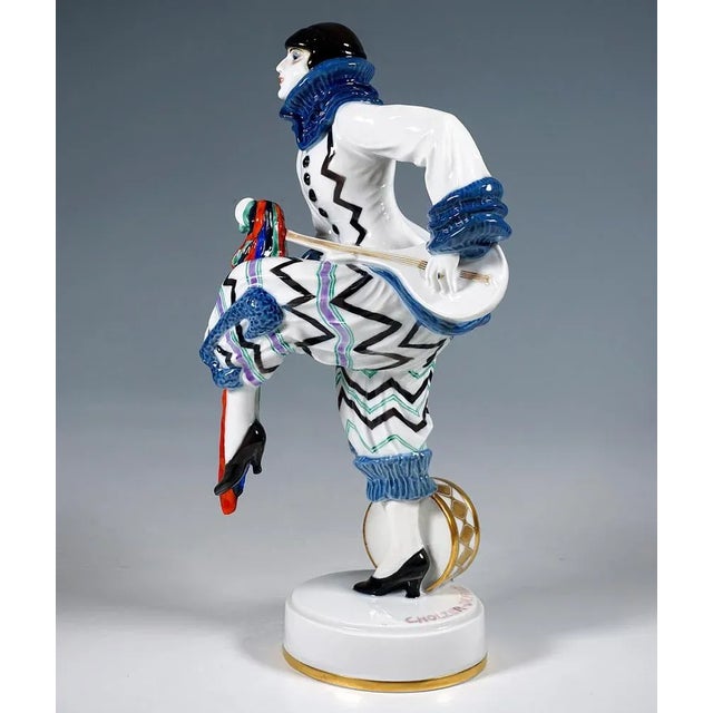 Rosenthal Art Deco Porcelain Happy March Figurine by Constantin Holzer-Defanti for Rosenthal, Germany, 1920s For Sale - Image 4 of 9