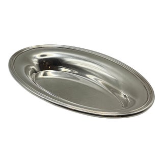 Vintage Sambonet Silver Plate Platter – Italian Mid-Century Entertaining For Sale