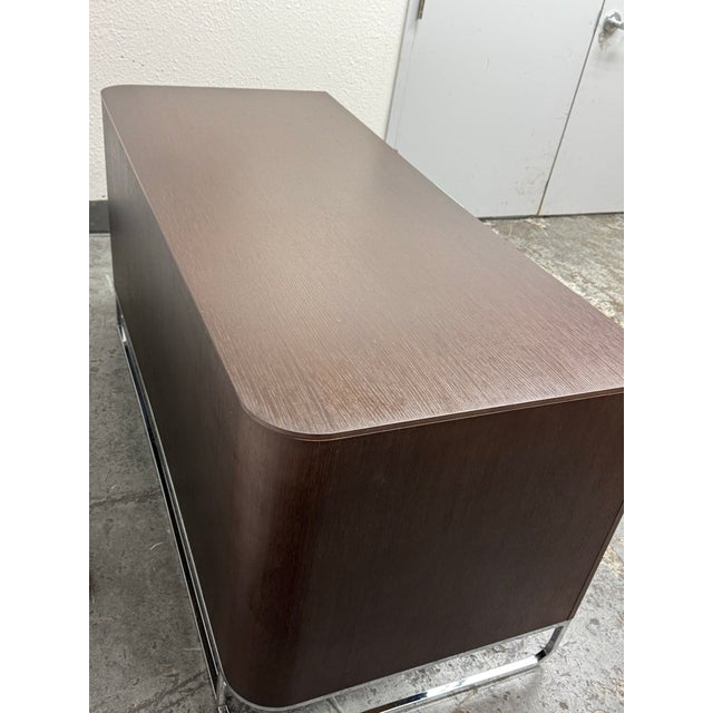 Brown Eric Jourdan for Ligne Roset Hyannis Port Writing Desk For Sale - Image 8 of 12