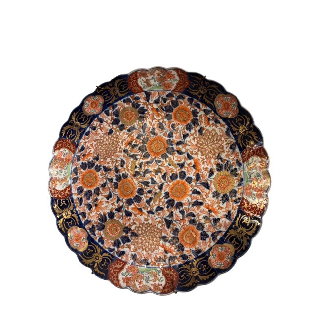 Large Japanese Imari Wall Plate, 1920s For Sale - Image 12 of 12
