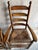 Pair of Vintage Shaker Style OakLadder Back Rush Seat Arm Chairs For Sale - Image 4 of 12