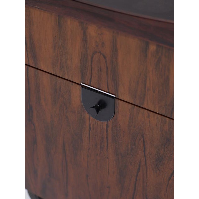 Bar Cart Serving Trolley with Tray in Rosewood, Denmark, 1960s For Sale - Image 9 of 18