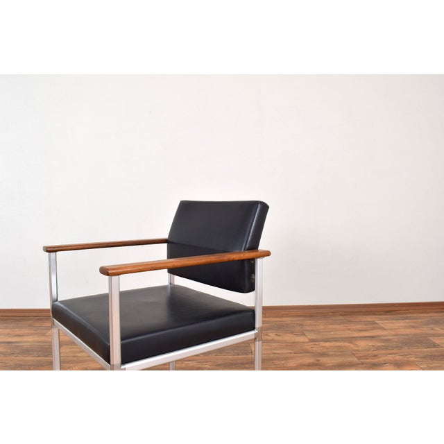 Metal Mid-Century Modern German Lounge Chair from Lübke, 1960s For Sale - Image 7 of 13