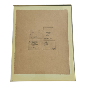 George Brecht Signed & Numbered Event Score – Limited Edition X/25 – Fluxus Art