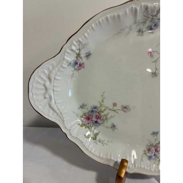 Vintage Theodore Haviland “Annette” Porcelain Handled Oval Serving Platter For Sale In Oklahoma City - Image 6 of 11