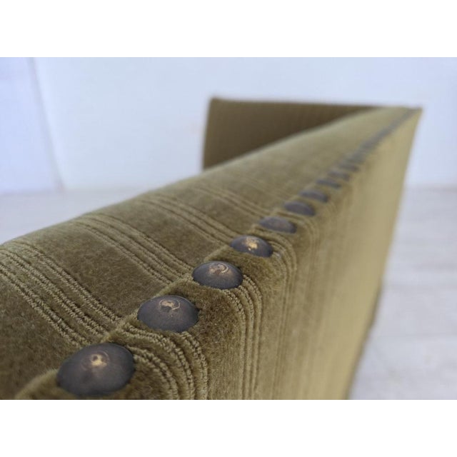 Danish 2-Seater Sofa in Green Velour, 1970s For Sale - Image 11 of 18